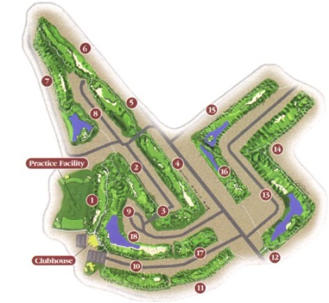 PGA West Nicklaus Golf Course Layout